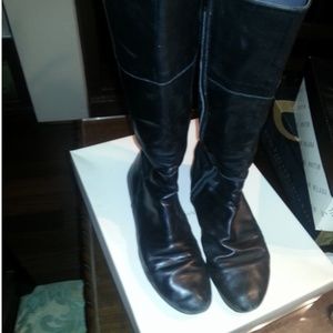 Gary castle black knee length boots